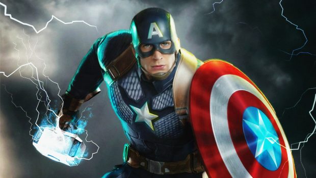 4k Captain America Background.