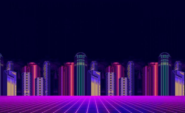 8 Bit HD Background Computer.