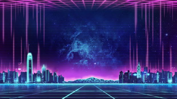 80s HD Wallpaper Computer.