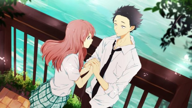 A Silent Voice Wallpaper Computer.