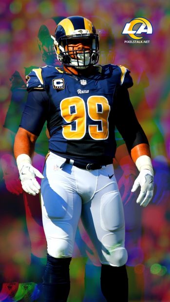 Aaron Donald Background for Iphone.