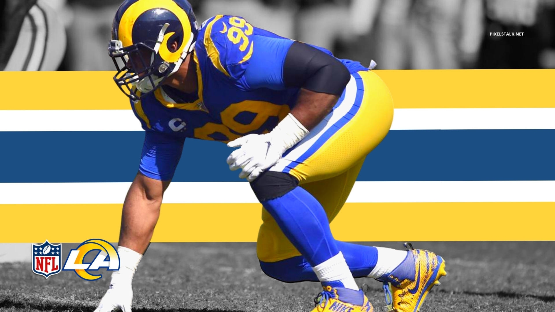 Download wallpapers Aaron Donald, American football player, 4k