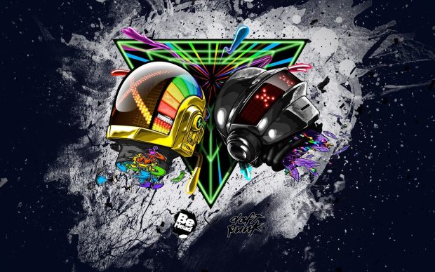 Abstract Daft Punk Wallpaper HD.