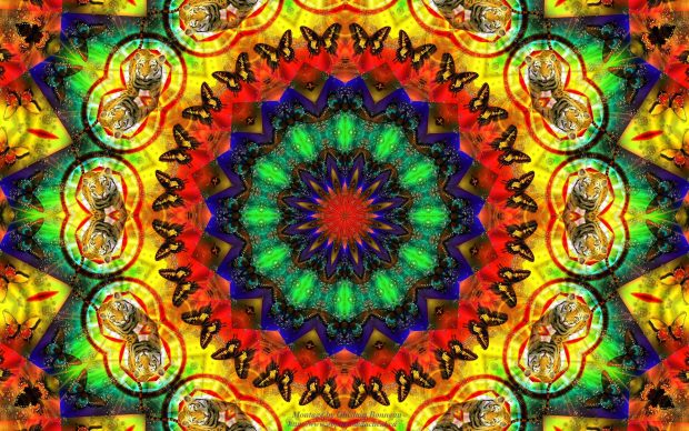 Abstract Hippie Wallpaper HD.