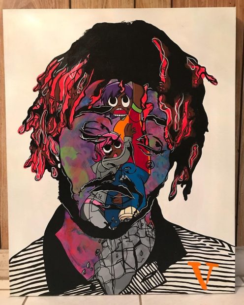 Abstract Lil Uzi Vert Background.