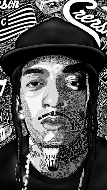 Abstract Nipsey Hussle Wallpaper HD.