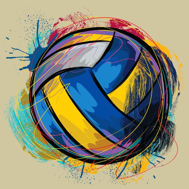 Abstract Volleyball Wallpaper HD.