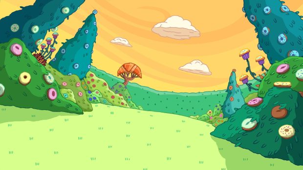 Adventure Time Wide Screen Background.