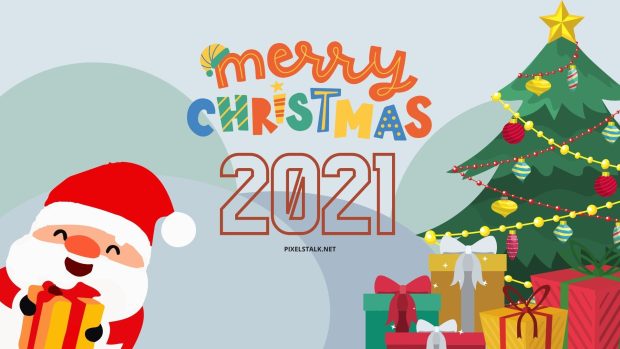 Aesthetic 2021 Christmas Wallpaper.