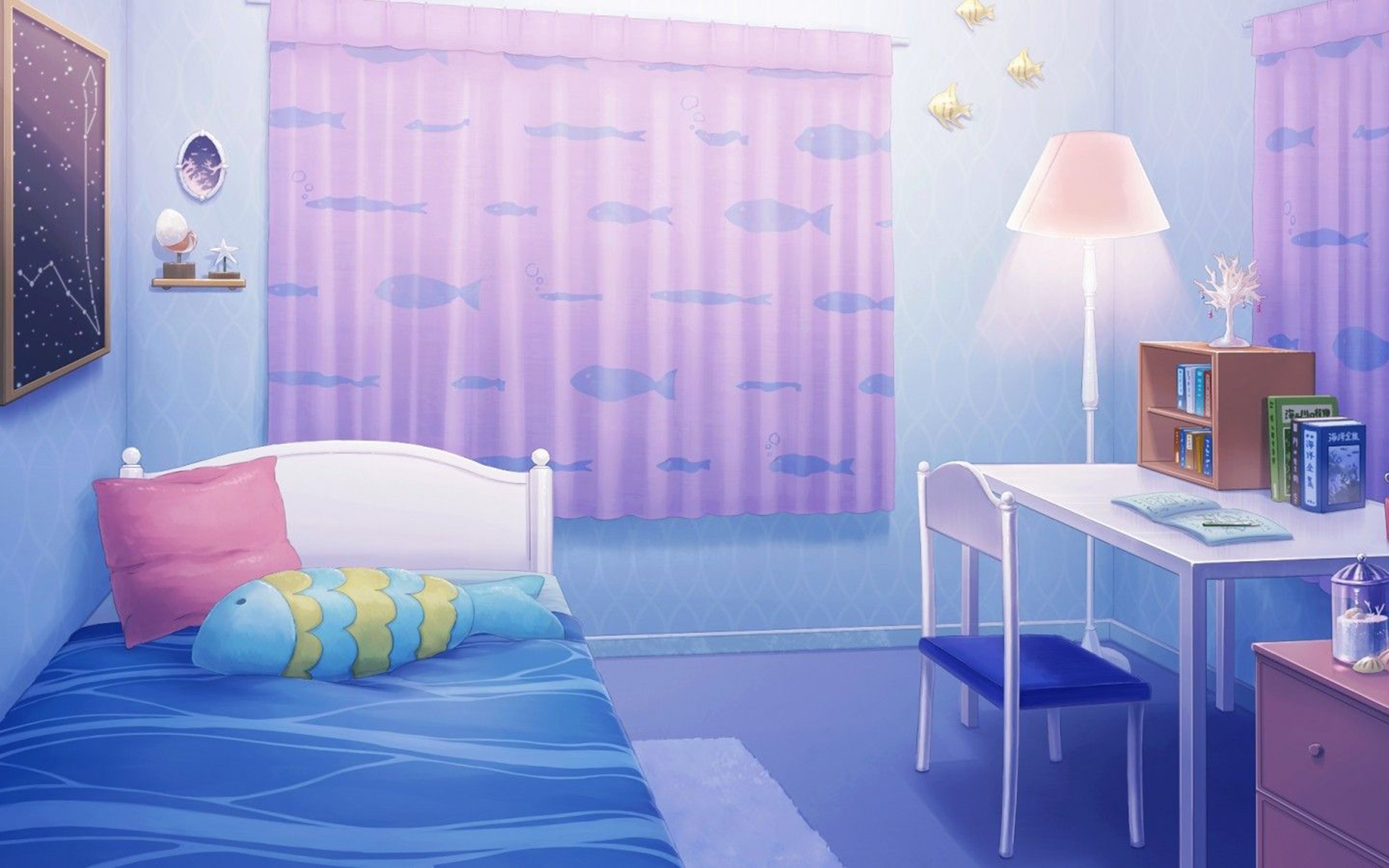 Phòng ngủ anime với phong cách thẩm mỹ đồng điệu sẽ khiến bạn cảm thấy bắt mắt và như đang say mê trong không gian sống trong mộng. Hãy cùng xem hình ảnh này và đi vào thế giới kì diệu của phòng ngủ nhé.