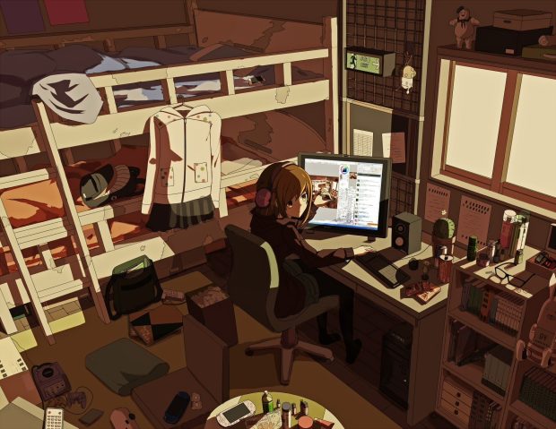 Aesthetic Anime Bedroom Backgrounds Desktop.