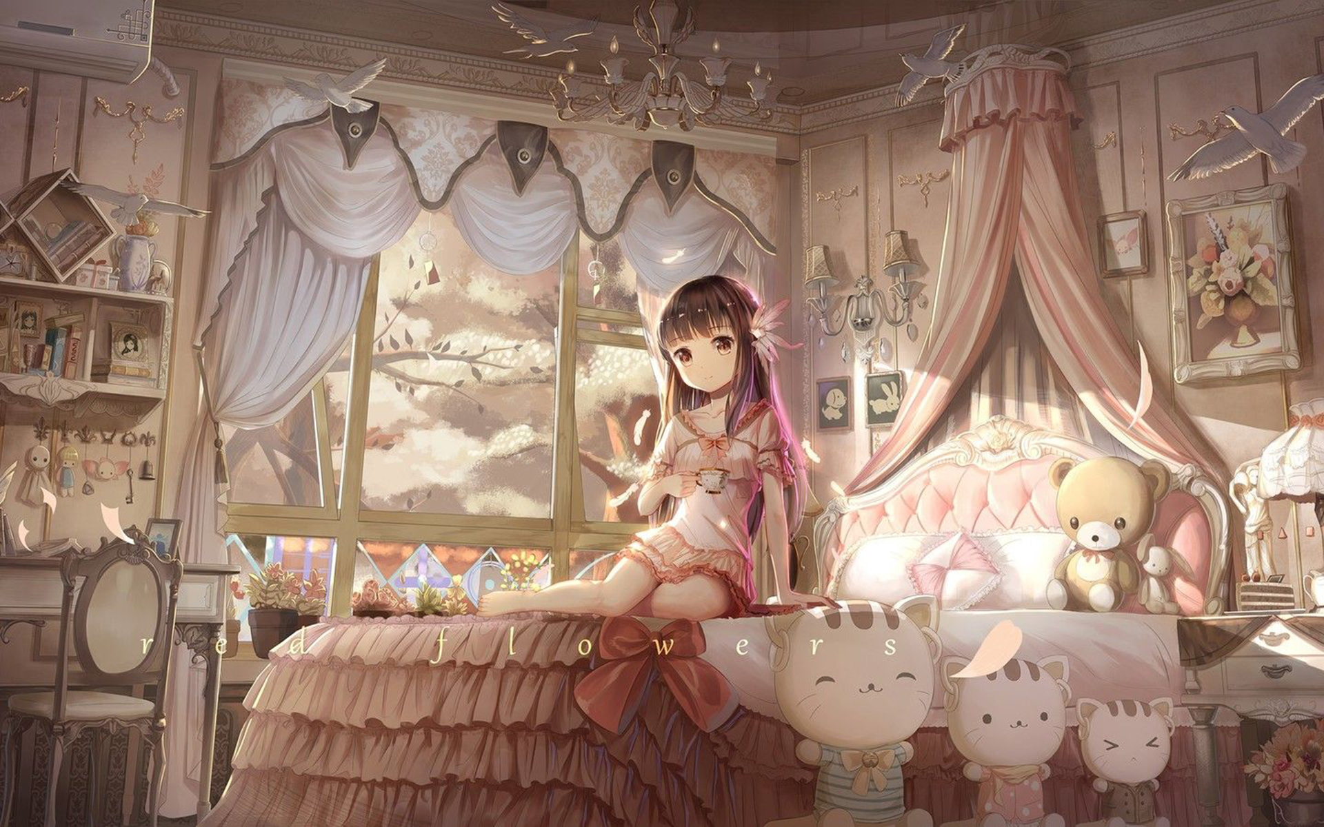 Aesthetic Anime Bedroom Background 