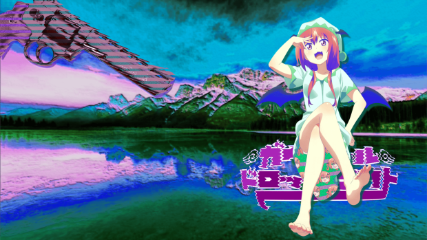 Aesthetic Anime Desktop Image.