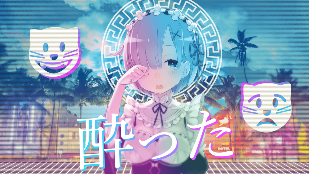 Aesthetic Anime Girl Wallpaper Rem.