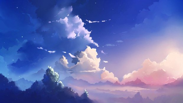 Aesthetic Anime Wallpaper HD Sky.