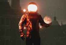 Aesthetic Background Laptop Astronaut.