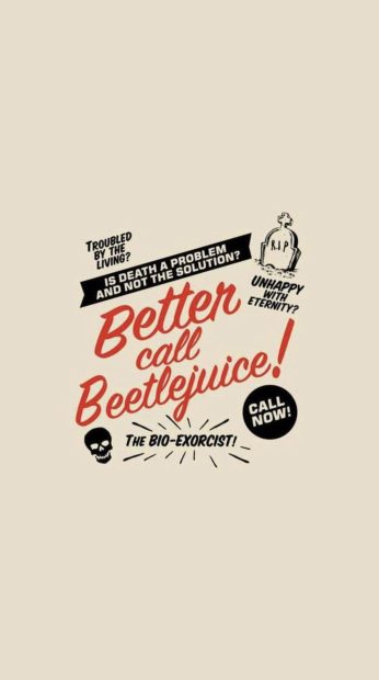 Aesthetic Beetlejuice Wallpaper HD.