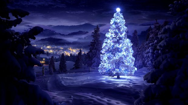 Aesthetic Christmas HD Wallpaper Free download.