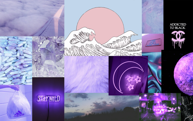 Aesthetic Collage Desktop Wallpaper Laptop.