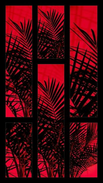 Aesthetic Collage Red And Black Wallpaper Iphone.