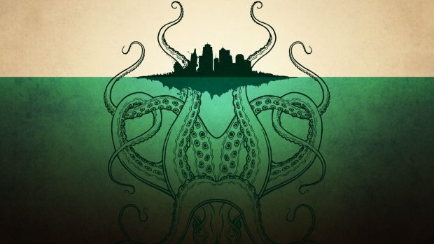 Aesthetic Cthulhu Wallpaper HD.