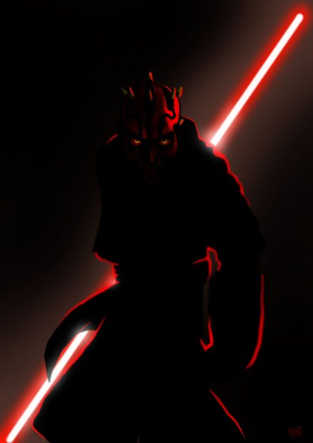 Aesthetic Darth Maul Wallpaper HD.