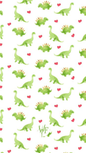 Aesthetic Dinosaur Background for Android.