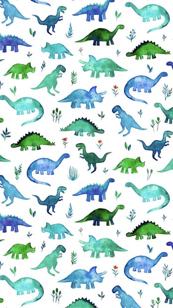 Aesthetic Dinosaur HD Wallpaper Free download.