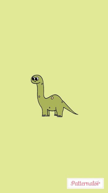 Aesthetic Dinosaur Wallpaper for iPhone.