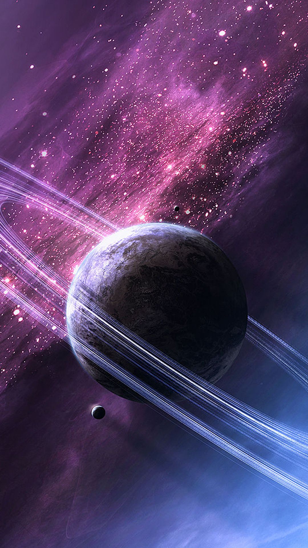 Mysterious Purple Space Pink Planet Fresh And Lovely Aesthetic Illustration  Background Wallpaper Image For Free Download  Pngtree