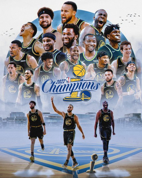 Aesthetic Golden State Warriors NBA Champions 2022 Wallpaper HD.