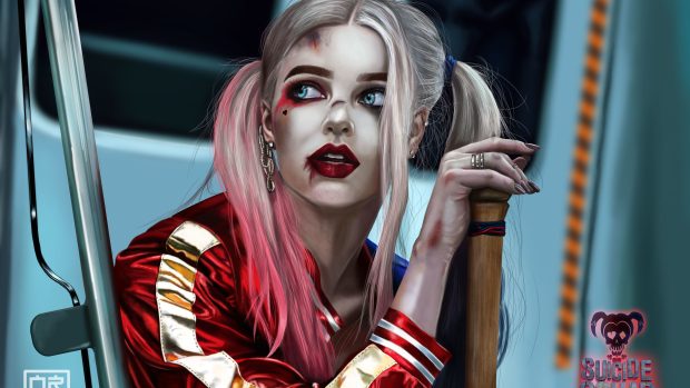 Aesthetic Harley Quinn Wallpaper HD.