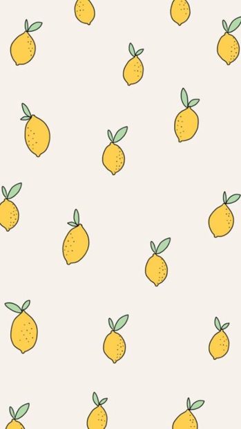 Aesthetic Lemon Wallpaper for iPhone.