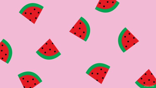 Aesthetic Light Pink Backgrounds Watermelon.