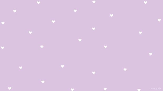 Aesthetic Light Purple Desktop Wallpaper.