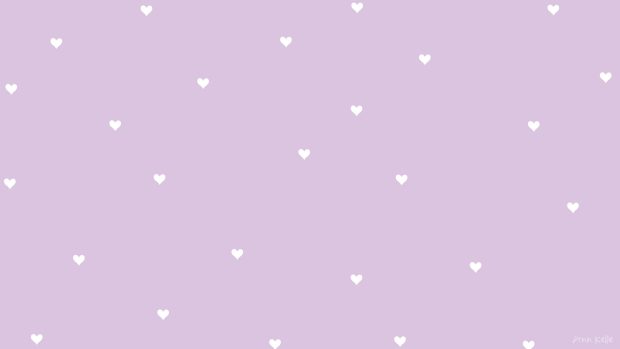 Aesthetic Light Purple Desktop Wallpaper.