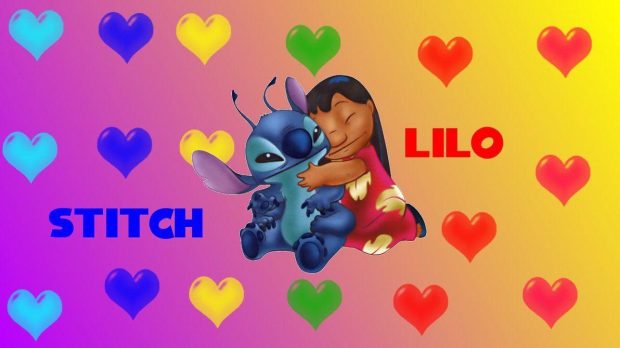 Aesthetic Lilo And Stitch Wallpaper HD.