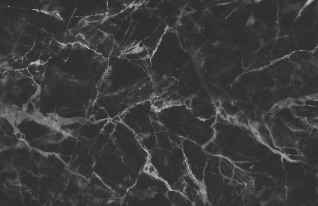 Aesthetic Marble Wallpaper Black.