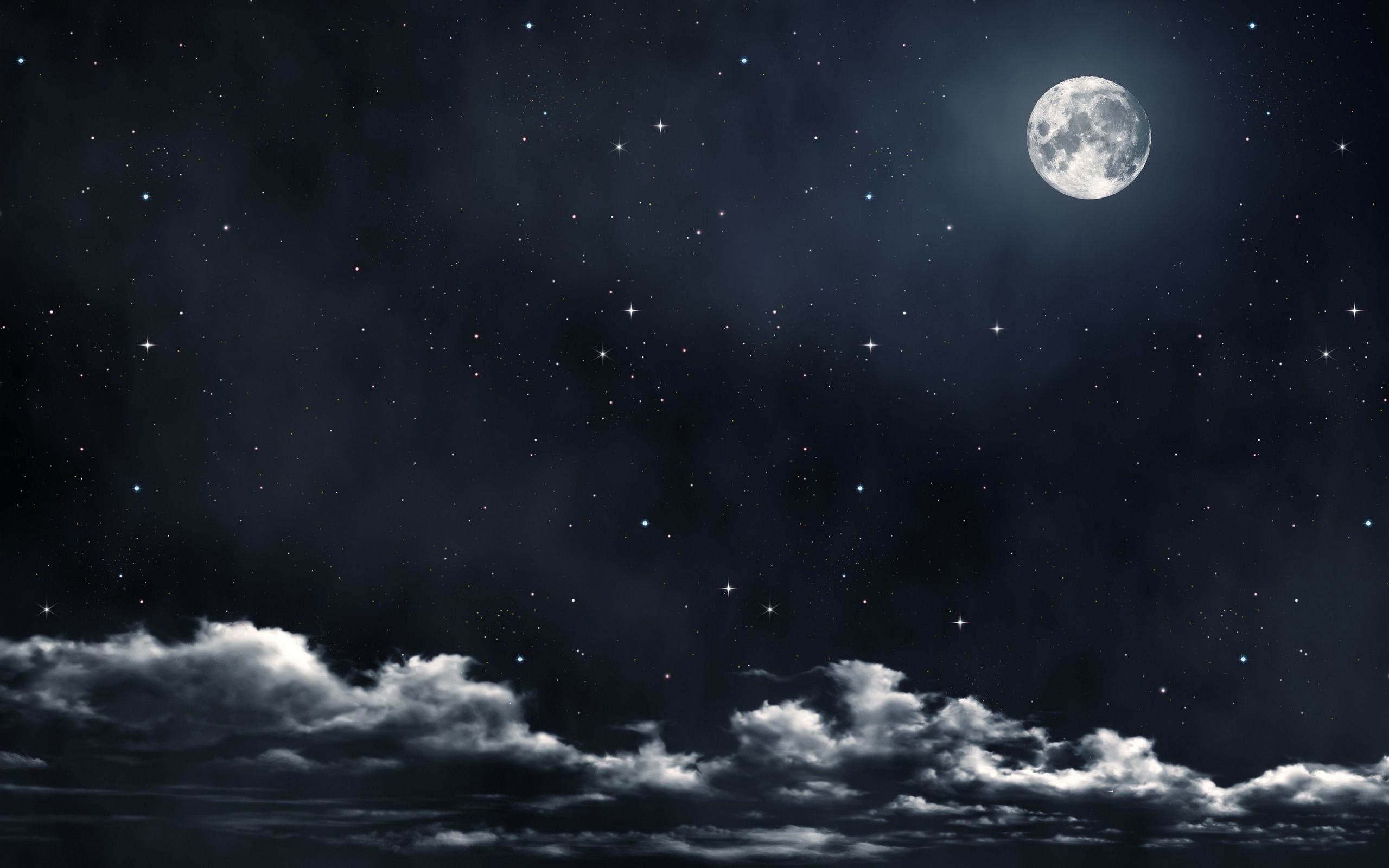 Wallpaper Night Sky Cloud Atmosphere White Moon Background  Download  Free Image