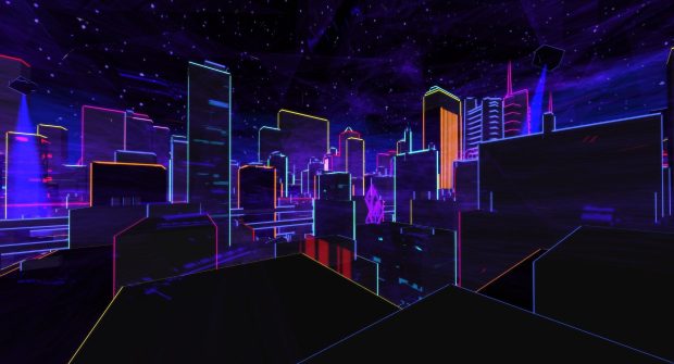 Aesthetic Neon Wallpaper City.