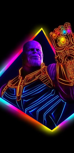 Aesthetic Neon Wallpaper Thanos.