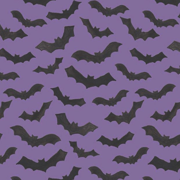 Aesthetic Pattern Wallpaper Bat Purple.