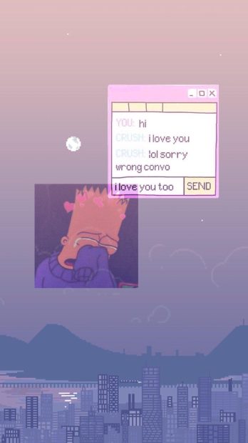 Aesthetic Phone Backgrounds Simpson.