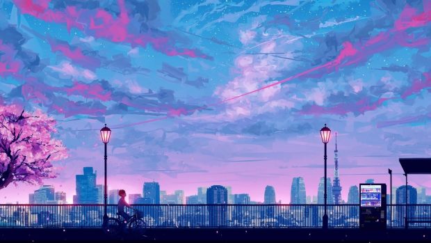 Aesthetic Purple Backgrounds Anime.