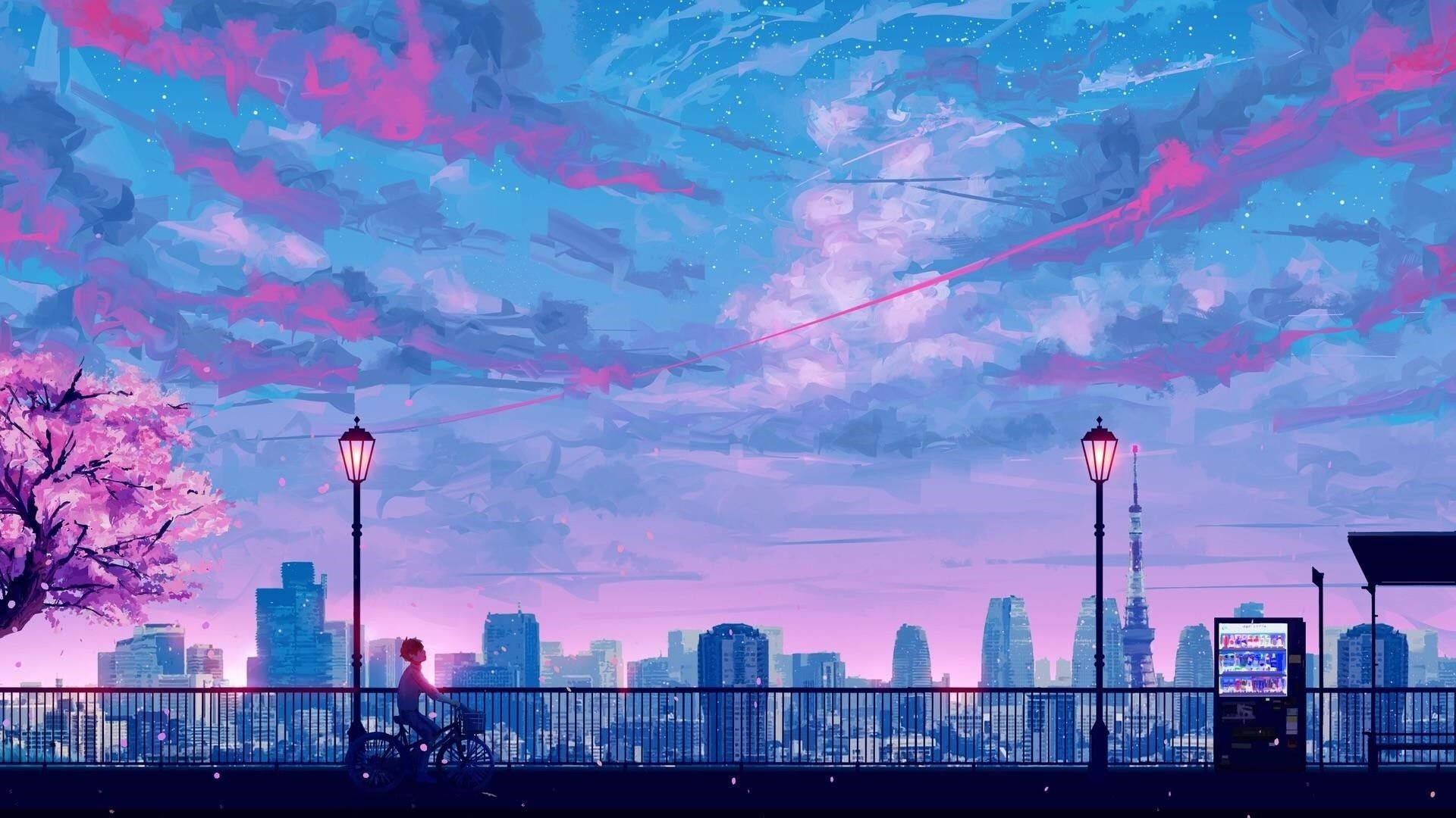Purple anime aesthetic HD wallpapers  Pxfuel