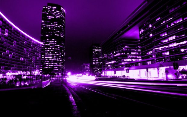 Aesthetic Purple Backgrounds Night City.