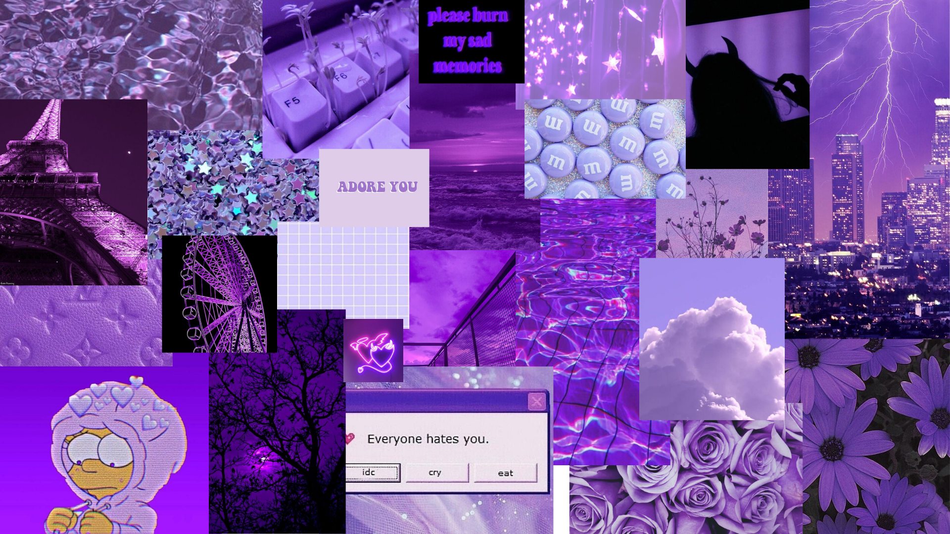 Aesthetic Creator  purple harry laptop wallpaper