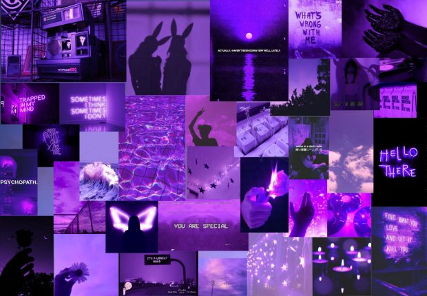 Aesthetic Purple Wallpaper for PC.