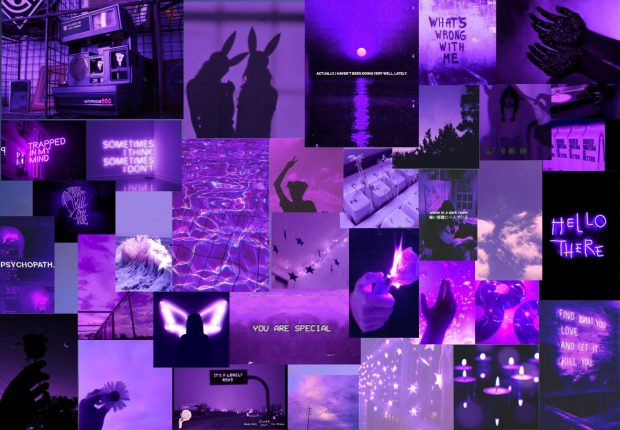 Aesthetic Purple Wallpaper for PC.