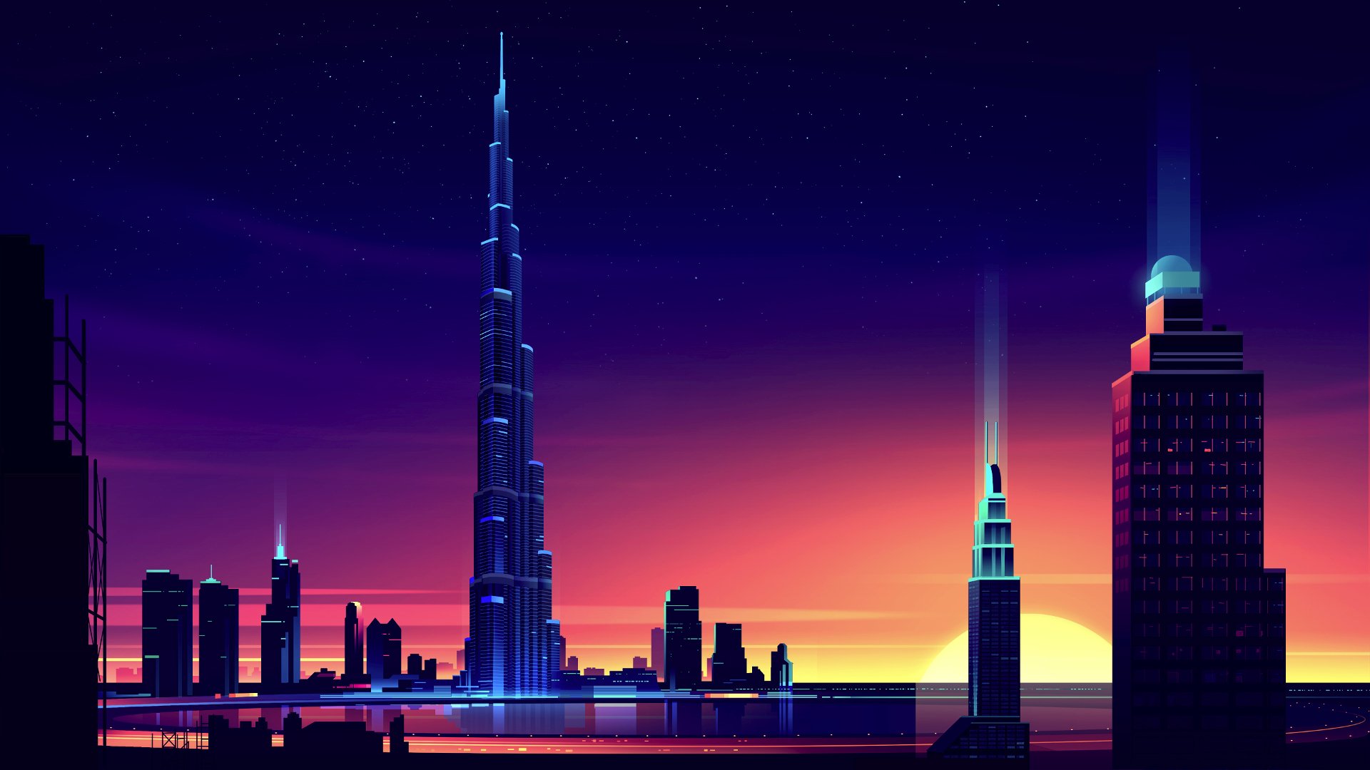 200 Neon City Wallpapers  Wallpaperscom